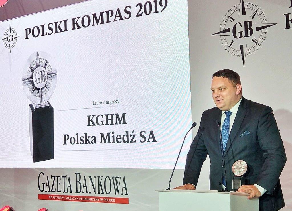 KGHM nagroda Polskiego Kompasu dla Globalnego Czempiona